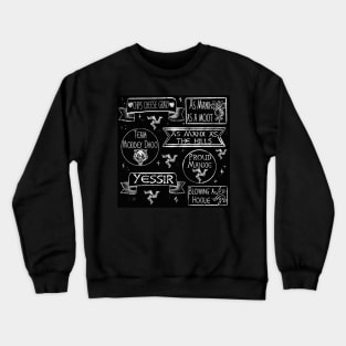 Manx blackboard Crewneck Sweatshirt